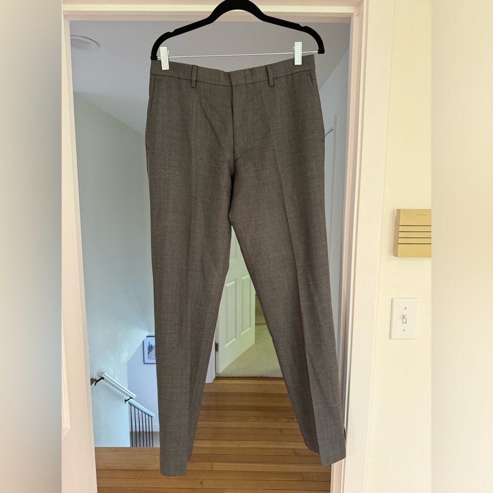J. Crew Crosby suit pants, size W 32 L 32, gray wool